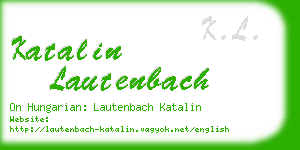 katalin lautenbach business card